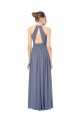 Chiffon A-Line Long Sleeveless Keyhole Back Bridesmaid Dress / Evening Dress Barrie
