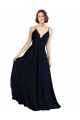 Chiffon A-Line Long Sleeveless Bridesmaid Dress & Gowns Barrie