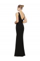 Soft Chiffon Sheath Long Sleeveless Bridesmaid Gown Barrie
