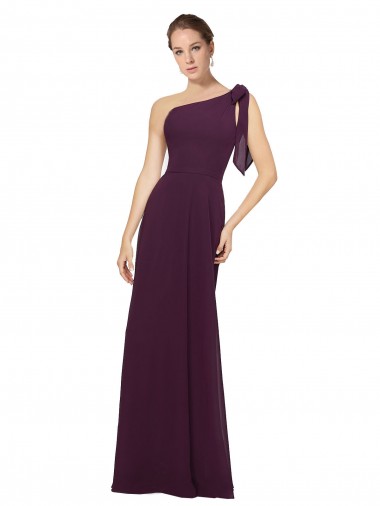 Soft Chiffon Long Sleeveless Bridesmaid Dresses Barrie
