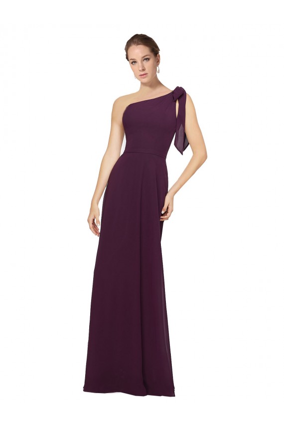 Soft Chiffon Long Sleeveless Bridesmaid Dresses Barrie