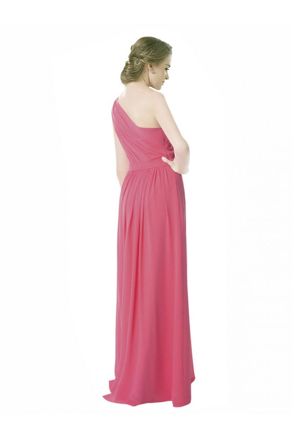 Soft Chiffon A-Line Long Sleeveless Mint Green Bridesmaid Dress Barrie