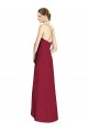Soft Chiffon Long Sleeveless Open Back High Low Bridesmaid Dress Barrie
