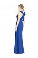 Soft Chiffon Trumpet Long Sleeveless Criss Cross Back Bridesmaid Dress Barrie