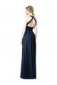 Chiffon A-Line Long Sleeveless Open Back Bridesmaid Dresses Barrie