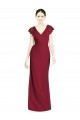 Soft Chiffon Trumpet Long Sleeveless V-Back Bridesmaid Dress Barrie