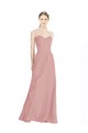 Soft Chiffon A-Line Long Sleeveless Low Back Bridesmaid Dress / Formal Dress Barrie