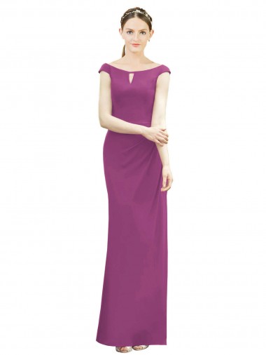 Soft Chiffon Mermaid Long Sleeveless Bridesmaid Dress Barrie