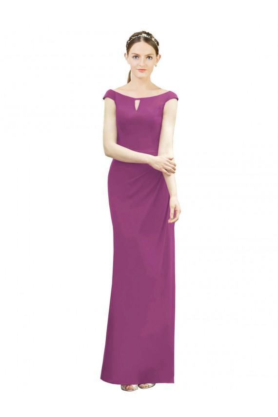 Soft Chiffon Mermaid Long Sleeveless Bridesmaid Dress Barrie