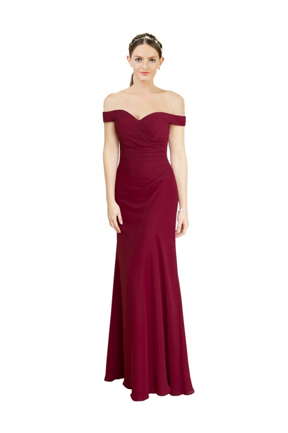 Soft Chiffon Mermaid Long Sleeveless Black Tie Prom Dress / Bridesmaid Dress Barrie