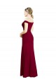 Soft Chiffon Mermaid Long Sleeveless Black Tie Prom Dress / Bridesmaid Dress Barrie