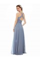Soft Chiffon A-Line Long Sleeveless Evening Dress / Bridal Party Dress Barrie