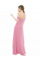 Soft Chiffon A-Line Long Cap Sleeves Formal Dress / Bridesmaid Dress Barrie