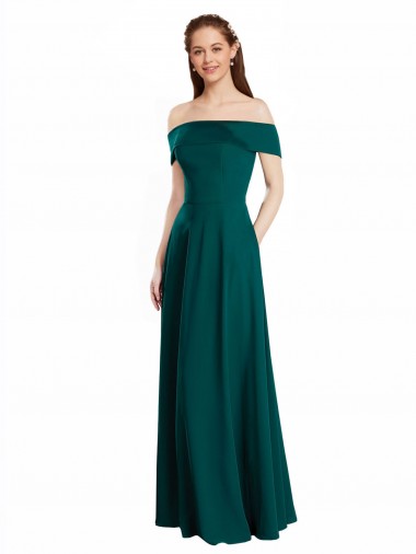 Soft Chiffon Long Cap Sleeves Bridesmaid Dress Barrie