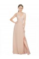 Luxe Chiffon A-Line Long Sleeveless Bridesmaid Dress / Evening Dress Barrie