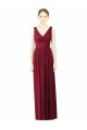 Soft Chiffon A-Line Long Sleeveless V-Back Bridesmaid Dress / Formal Dress Barrie