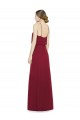 Soft Chiffon Long Sleeveless Open Back Bridesmaid Dress Barrie