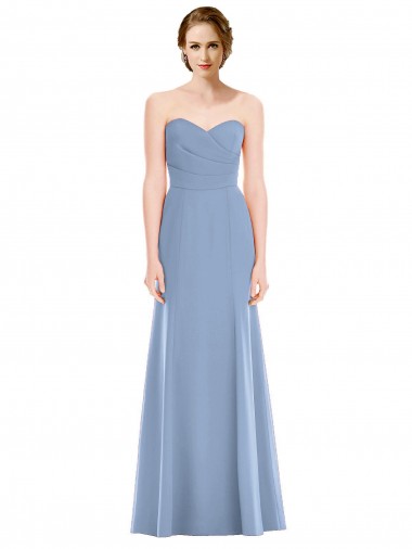 Luxe Chiffon Mermaid Long Sleeveless Bridesmaid Dress Barrie