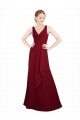 Chiffon A-Line Long Sleeveless Bridesmaid Dress / Evening Dress Barrie