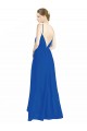 Luxe Chiffon A-Line Long Sleeveless Open Back Bridesmaid Dress Barrie