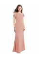 Soft Chiffon Mermaid Long Sleeveless Low Back Bliss Pink Prom Dresses Barrie