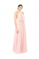 Soft Chiffon Long Sleeveless Open Back Formal Dress / Bridesmaid Dress Barrie