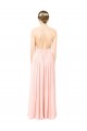 Soft Chiffon Long Sleeveless Open Back Formal Dress / Bridesmaid Dress Barrie