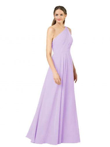 Soft Chiffon Sheath Long Sleeveless Formal Evening Gown / Bridesmaid Dress Barrie