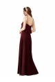 Chiffon A-Line Long Sleeveless Burgundy Gold Bridesmaid Dresses Barrie