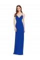 Soft Chiffon A-Line Sleeveless Royal Blue Bridesmaid Dress / Formal Dress Barrie