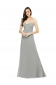 Chiffon A-Line Long Sleeveless Bridesmaid Dress Barrie