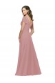 Chiffon A-Line Long Flutter Sleeves V-Back Bridesmaid Dress / Evening Dress Barrie