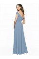 Chiffon A-Line Long Sleeveless Dusty Blue Bridesmaid Dress / Evening Gowns Barrie
