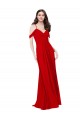 Soft Chiffon A-Line Sleeveless Dark Red Bridesmaid Dress Barrie
