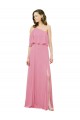 Soft Chiffon A-Line Long Sleeveless Bridal Party Dress Barrie