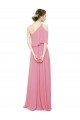 Soft Chiffon A-Line Long Sleeveless Bridal Party Dress Barrie