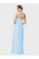 Soft Chiffon A-Line Long Sleeveless Light Sky Blue Formal Dress / Bridesmaid Dress Barrie