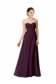 Chiffon A-Line Long Sleeveless Grape Bridesmaid Dress / Evening Dress Barrie