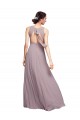 Chiffon A-Line Long Sleeveless Open Back Wedding Guest Dress Barrie