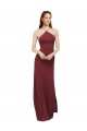 Soft Chiffon Sheath Long Sleeveless Open Back Formal Dress / Bridesmaid Dress Barrie