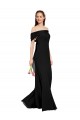 Soft Chiffon Mermaid Long Sleeveless Black Prom Dresses Barrie