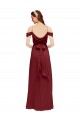 Soft Chiffon Sheath Sheath Sleeveless Burgundy Formal Dress / Bridesmaid Dress Barrie