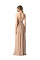 Soft Chiffon A-Line Long Sleeveless Open Back Bridesmaid Dress / Formal Dress Barrie