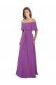Soft Chiffon A-Line Long Flutter Sleeves Dahlia Bridesmaid Dresses Barrie