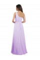 Chiffon A-Line Long Sleeveless Lilac Bridesmaid Dress / Evening Dress Barrie
