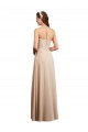 Soft Chiffon Long Sleeveless Low Back Bridesmaid Dress Barrie