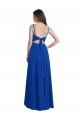 Soft Chiffon A-Line Long Sleeveless Open Back High Low Bridesmaid Dress Barrie