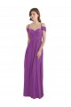Soft Chiffon A-Line Cold Shoulder Dahlia Bridesmaid Dress Barrie