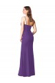 Soft Chiffon A-Line Long Sleeveless Low Back Side Slit Bridesmaid Dresses Barrie