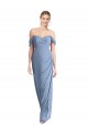 Soft Chiffon Mermaid Long Sleeveless Low Back Semi Formal Evening Dress / Bridesmaid Dress Barrie
